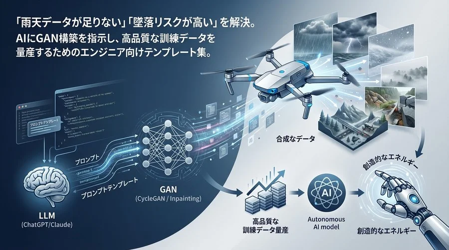 ドローン開発の「データ不足」をGANで突破する：LLM活用・合成データ生成プロンプト集