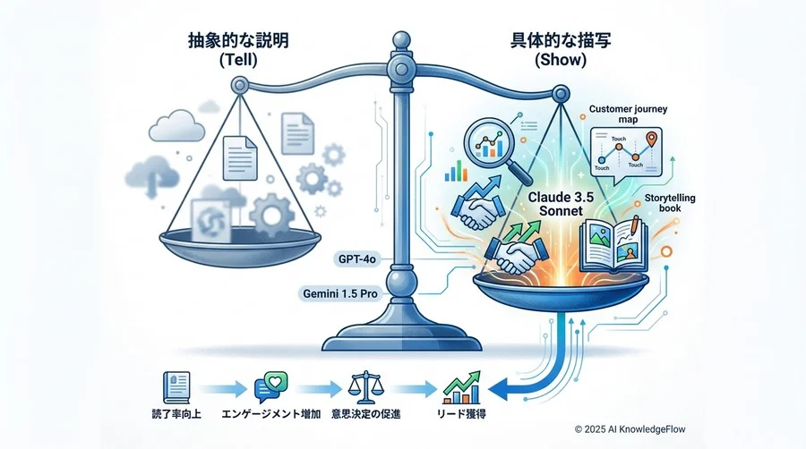 比較結果②：ビジネス文脈における「ショー・ドント・テル」能力 - Section Image 3