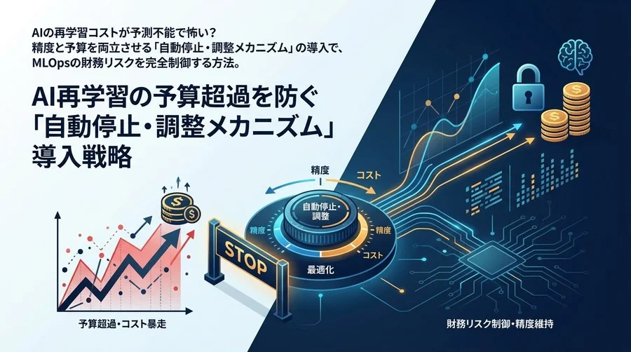 AI再学習の予算超過を防ぐ「自動停止・調整メカニズム」導入戦略