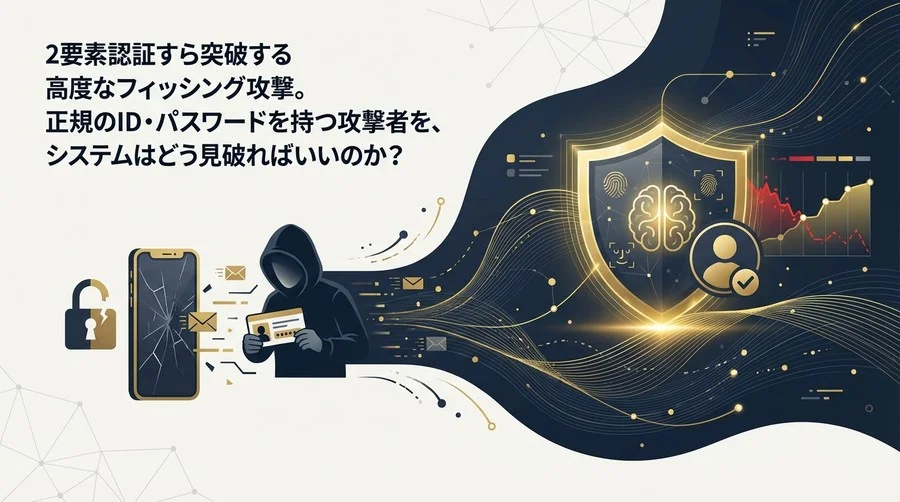 2要素認証を突破する「正規の顔をした攻撃者」をどう見破るか？行動バイオメトリクスが描く認証のパラダイムシフト