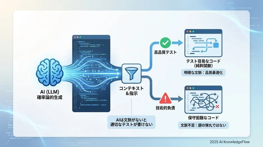 前提知識：AIテスト生成の原理と「銀の弾丸ではない」理由 - Section Image