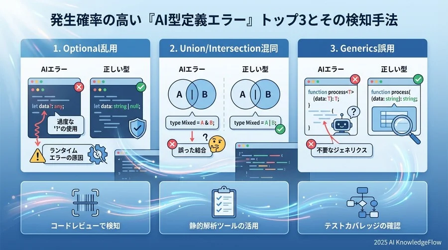 発生確率の高い「AI型定義エラー」トップ3とその検知手法 - Section Image