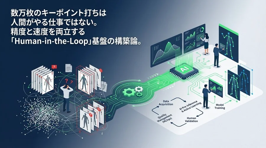 独自姿勢推定モデル構築：アノテーション地獄を脱するHuman-in-the-Loop基盤設計論
