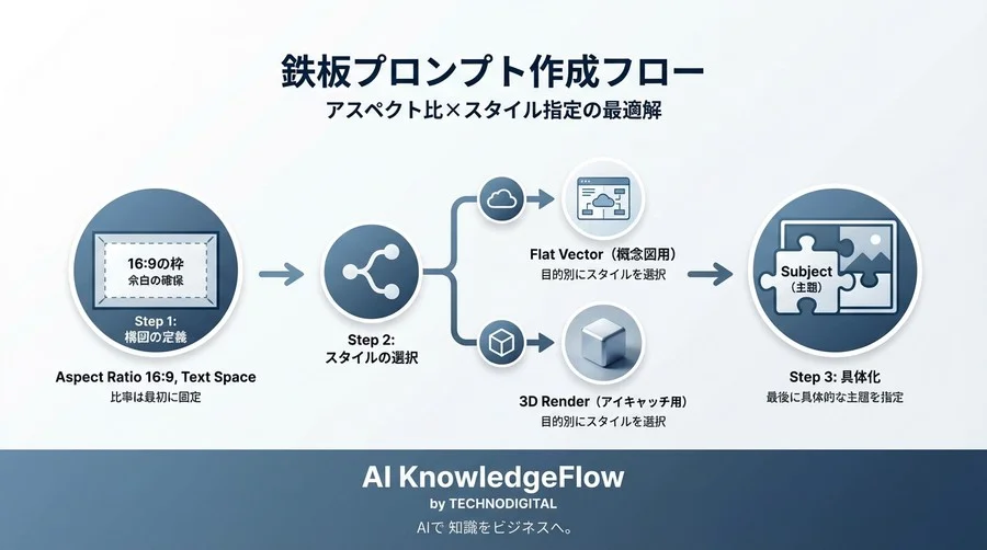 Copilot画像生成の「ガチャ」を終わらせる。50回の検証で導き出したアスペクト比×スタイル指定の最適解 - Conclusion Image