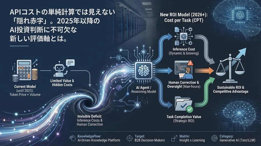 2026年のAI投資基準：APIコストを超えた「タスク完遂単価」によるROI新試算モデル