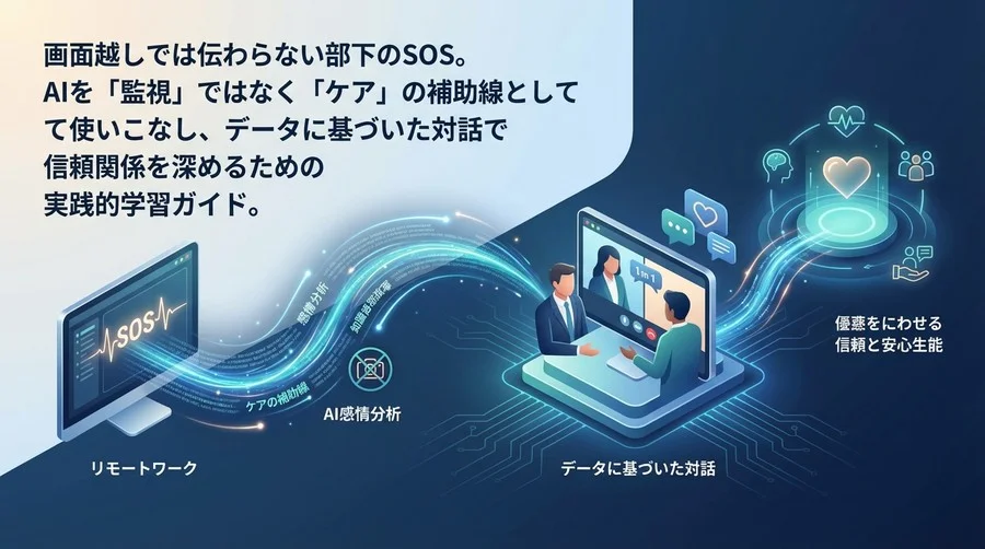 「監視」を「ケア」へ変えるAI感情分析：リモートチームのSOSをデータと対話で救う実践的マネジメントガイド
