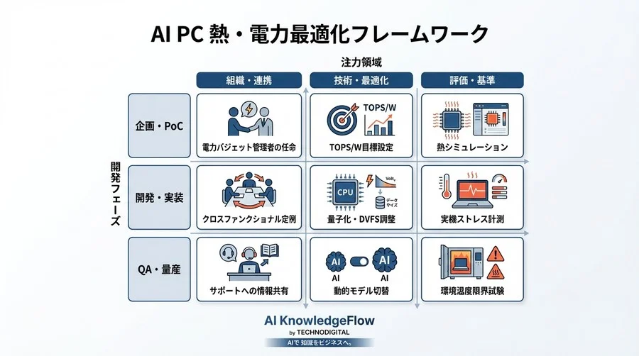 AI PCの熱問題解決：推論最適化とHW/SW連携プロセス - Conclusion Image