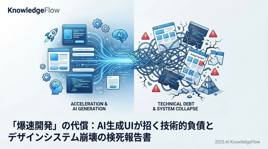 根本原因の深掘り：AIは「UI」を作れるが「設計」はできない - Section Image