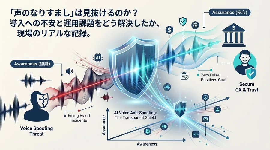 「声のなりすまし」は見抜けるのか？誤検知ゼロを目指した金融機関の300日戦争と、顧客体験を守る「透明な盾」の構築