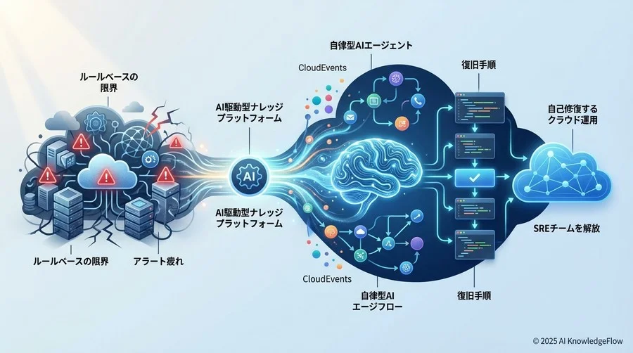 アーキテクチャ解剖：イベントがAIを起動し、AIがフローを紡ぐ - Section Image