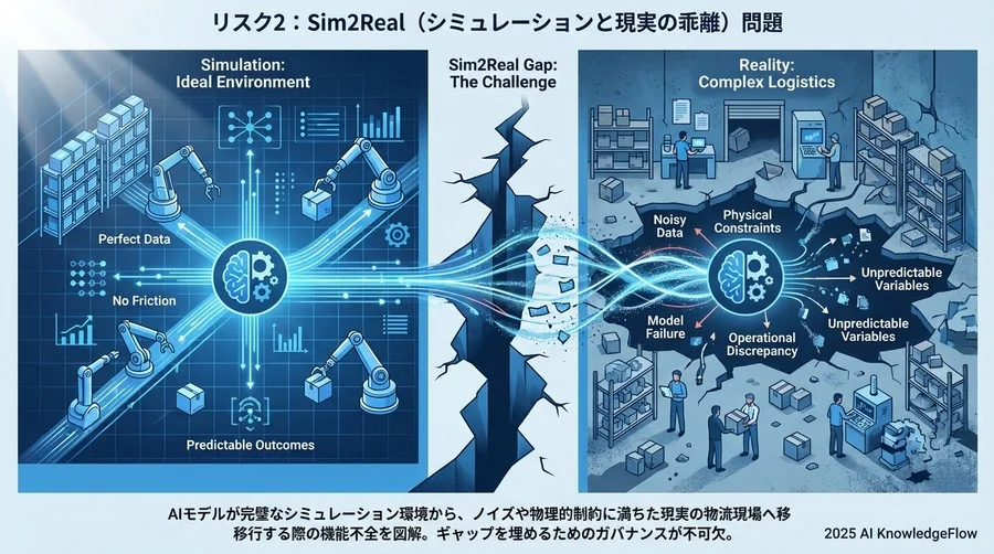 リスク2：Sim2Real（シミュレーションと現実の乖離）問題 - Section Image