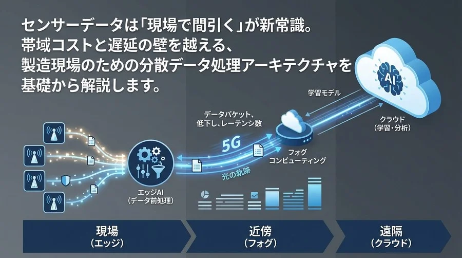 センサーデータは「現場で間引く」が新常識。5G×エッジAIで実現する分散処理アーキテクチャ