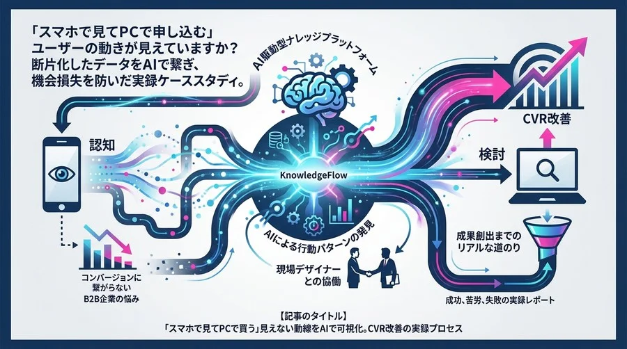 「スマホで見てPCで買う」見えない動線をAIで可視化。CVR改善の実録プロセス