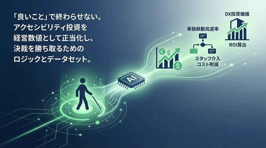 視覚障がい者支援AIのROI算出法：アクセシビリティを投資価値に変える5つの経営指標