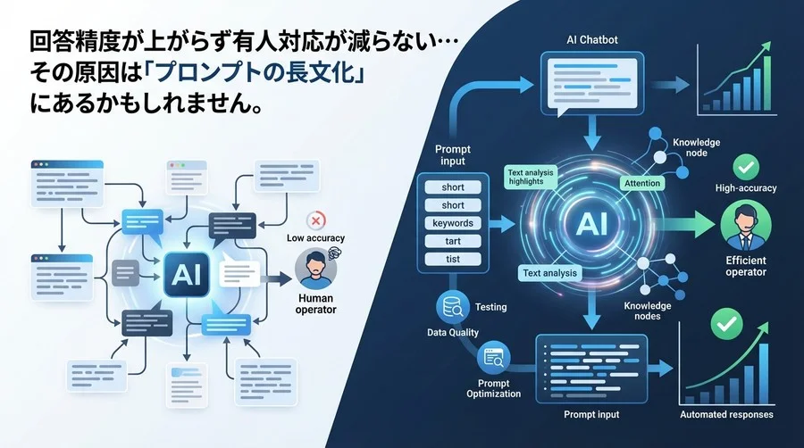 AIチャットボットの精度が上がらない本当の理由：CS現場の3つの誤解とプロンプト改善の処方箋