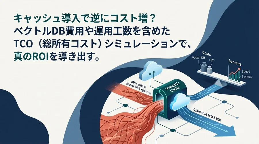 Semantic Cacheはコスト削減の特効薬か？TCO視点で暴く損益分岐点とリアルタイム推論の最適解