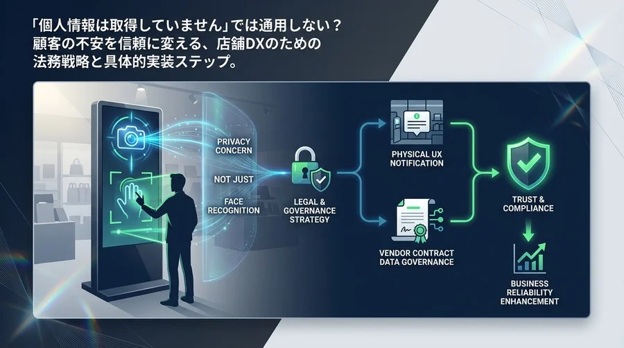 「個人情報は取得していません」では不十分？AIサイネージ導入の法務・実装戦略