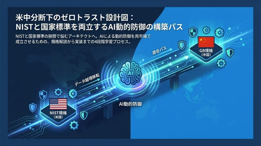 米中分断下のゼロトラスト設計図：NISTと国家標準を両立するAI動的防御の構築パス