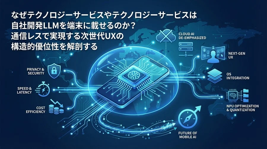 中国スマホに見るオンデバイスAIの覇権戦略：通信レスで実現する次世代UXの構造的優位性を解剖する