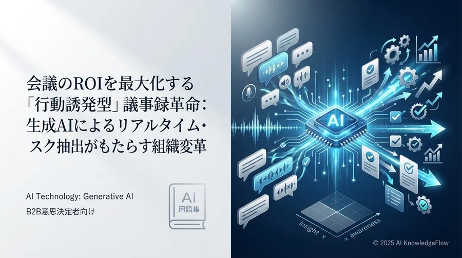 インサイト：議事録の役割を「証拠保全」から「行動トリガー」へ - Section Image