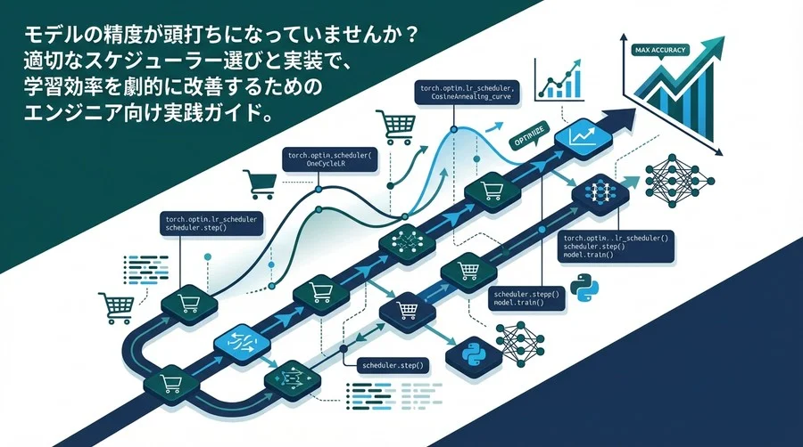 PyTorch学習率スケジューラーの最適解：モデル精度を限界突破させる意思決定ガイドと実装の定石