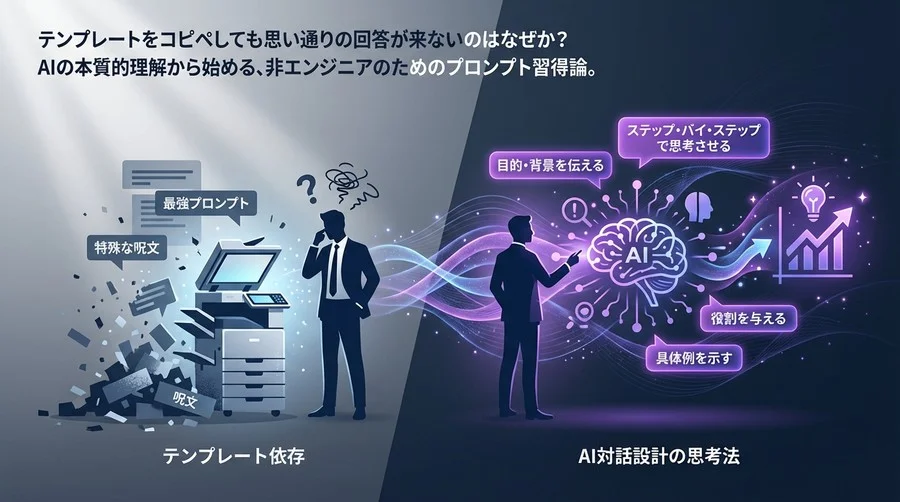 テンプレート依存からの脱却！非エンジニアが最短で身につける「AI対話設計」の思考法