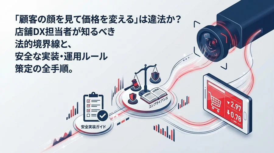 「顧客の顔を見て価格を変える」は違法か？AI棚札の法的境界線と安全な実装ルール