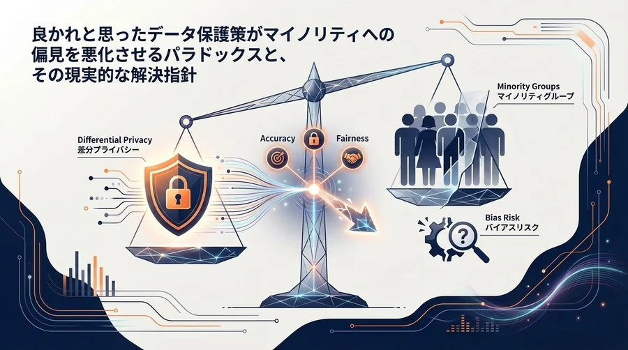 プライバシー保護が差別を助長する？差分プライバシーとAI公平性の「不都合な真実」