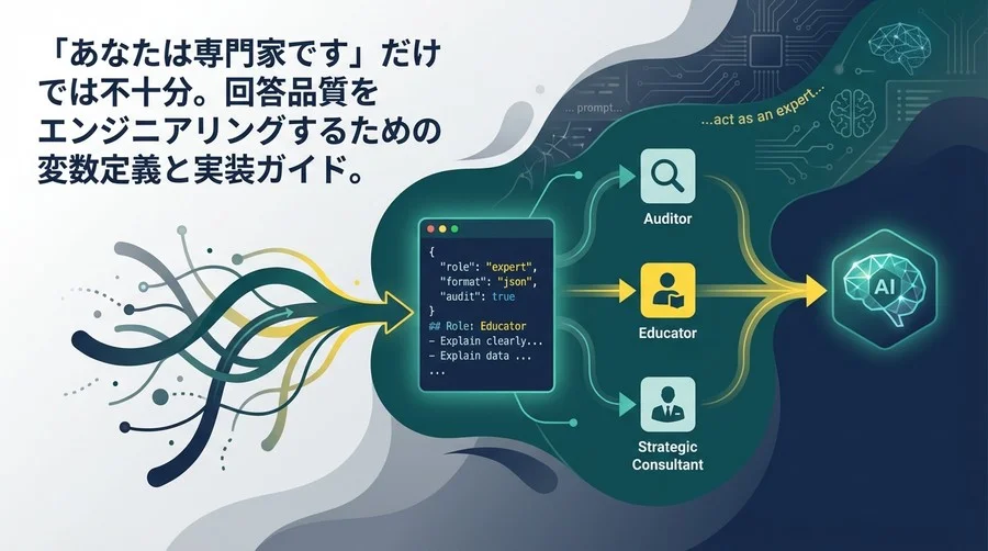 LLMの回答精度を最大化する「構造化ロール定義」の実装ガイド：JSON/Markdownによるプロンプトエンジニアリング