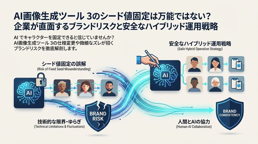 DALL-E 3のシード値固定は万能ではない？企業が直面するブランドリスクと安全なハイブリッド運用戦略