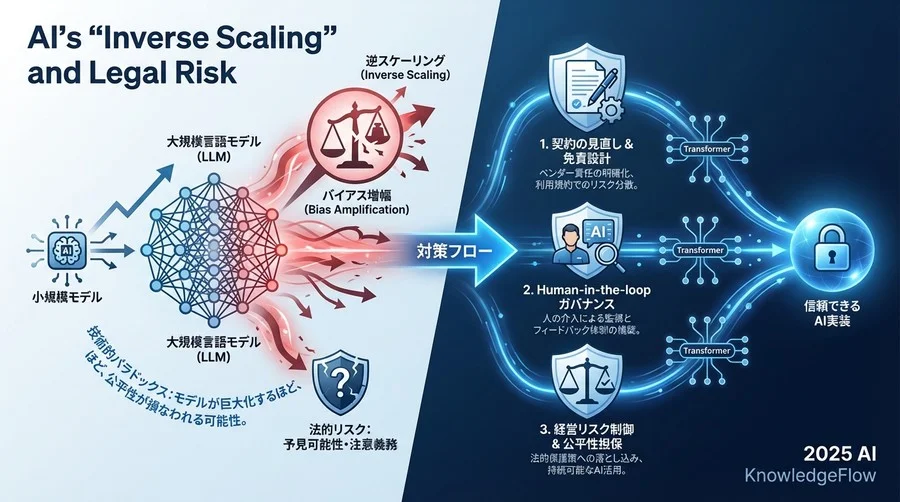 「賢いAIほど偏見を持つ」逆スケーリング現象の法的解釈 - Section Image