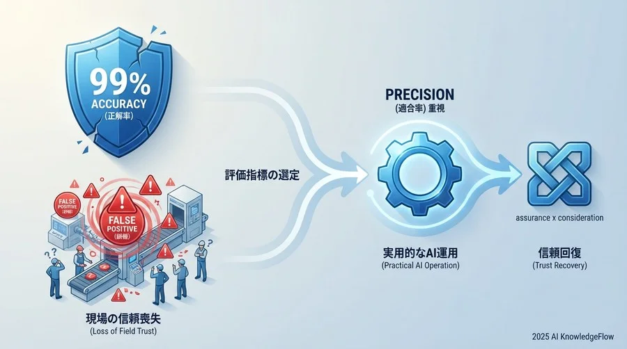 【転換点】評価指標をAccuracyからPrecision（適合率）へ再定義 - Section Image