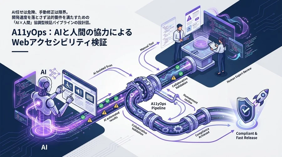 A11yOps：AIと人間の協力によるWebアクセシビリティ検証
