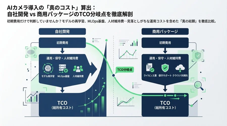 AIカメラ導入の「真のコスト」算出：自社開発 vs 商用パッケージのTCO分岐点を徹底解剖