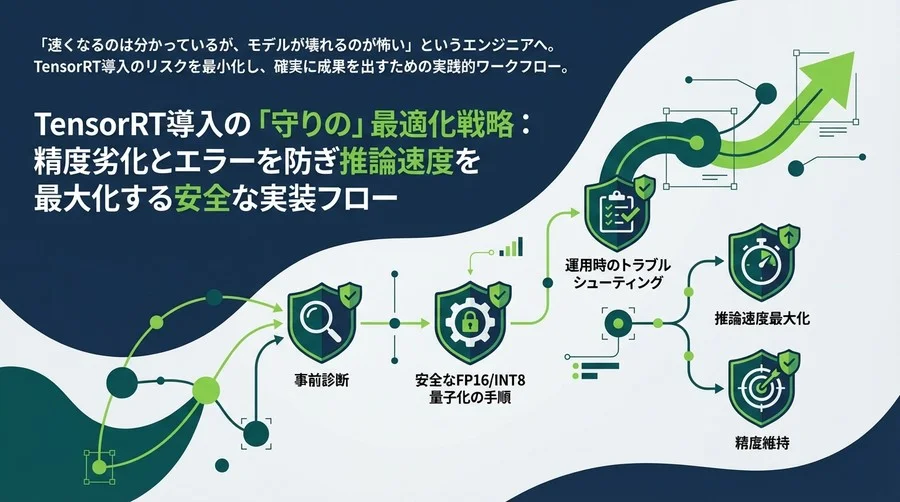 TensorRT導入の「守りの」最適化戦略：精度劣化とエラーを防ぎ推論速度を最大化する安全な実装フロー