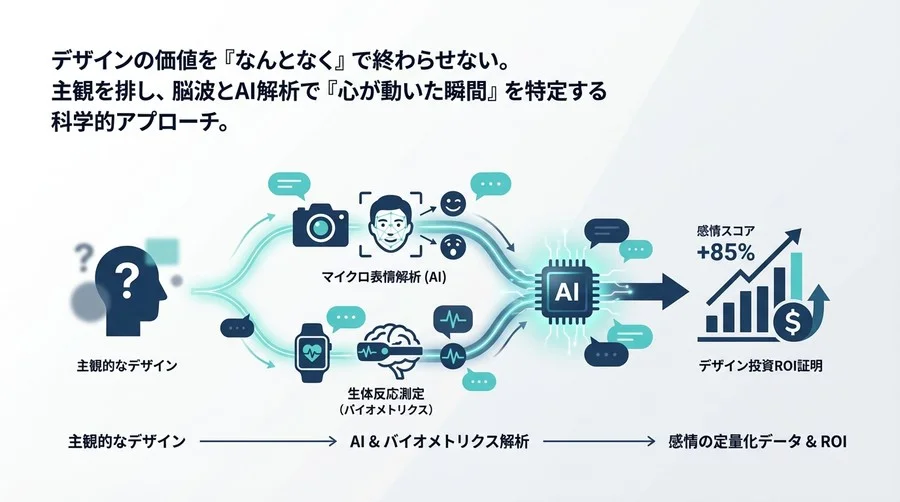 エモーショナルデザインのROIを証明する：AIとバイオメトリクスによる感性評価の定量化戦略