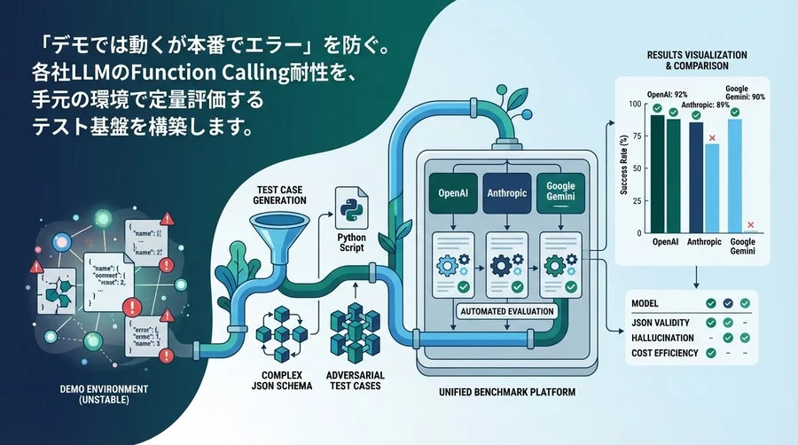 LLMのFunction Calling精度を自前で測る：各社モデル比較ベンチマーク構築チュートリアル