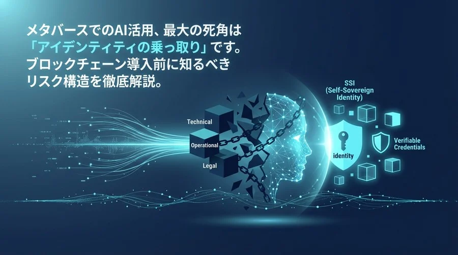 メタバースAIの「人格」は誰が守る？ブロックチェーン導入前に直視すべき3つの構造的リスクとSSI戦略
