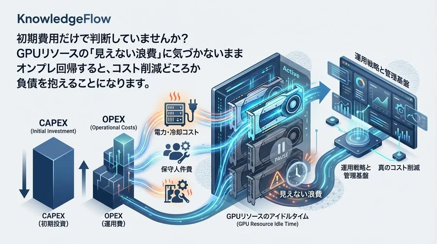 オンプレミスLLMのTCO削減戦略：GPUリソースの「見えない浪費」を防ぐ運用最適化