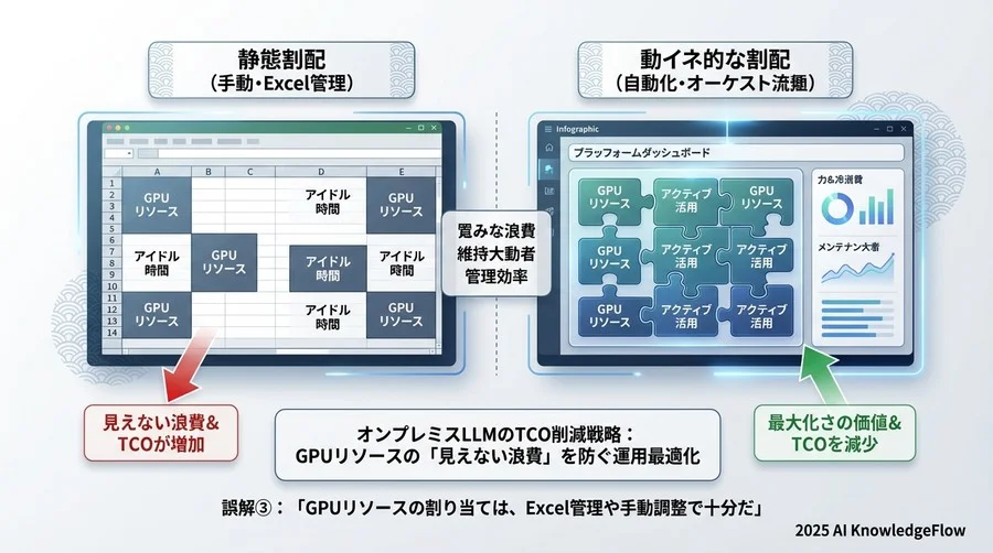 誤解③：「GPUリソースの割り当ては、Excel管理や手動調整で十分だ」 - Section Image 3