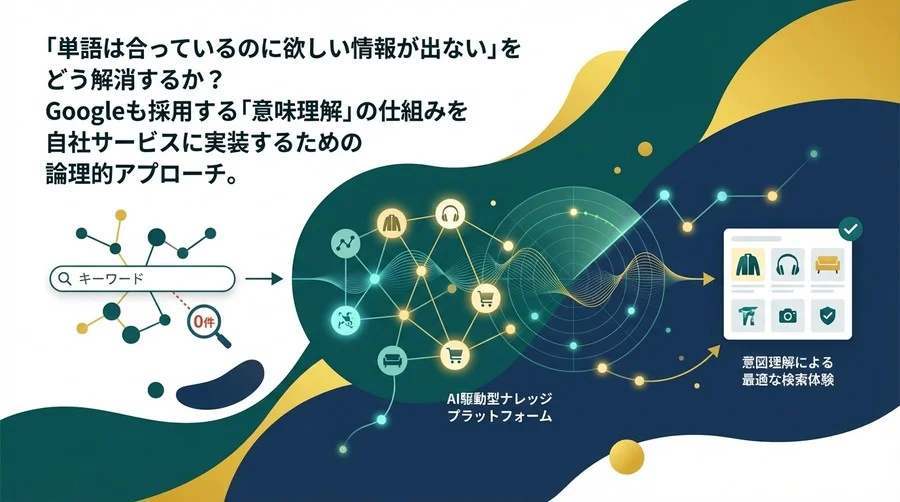 EC検索の「0件ヒット」をゼロにする：ナレッジグラフとベクトル検索で実現する意図理解の設計論