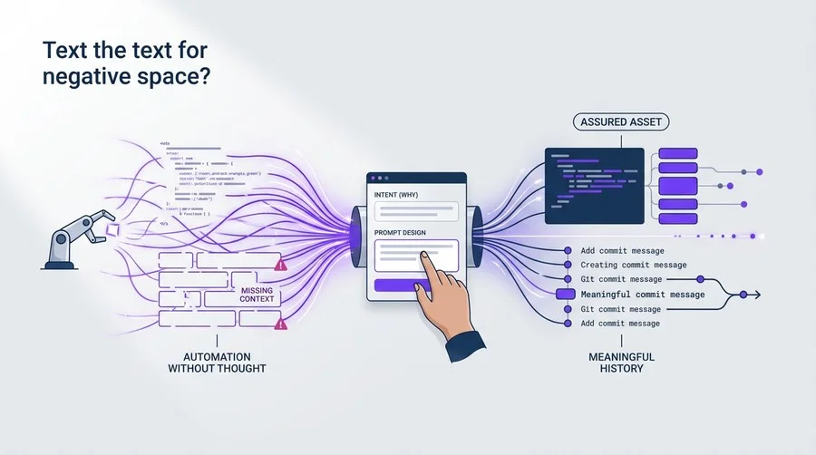 思考停止の自動化を防げ。AIによるGitコミット生成のリスクと「意図」を守るプロンプト設計術