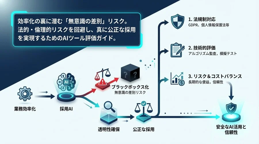 採用AIのブラックボックスを解く：バイアスリスクを回避し透明性を確保する技術的評価と選定ガイド