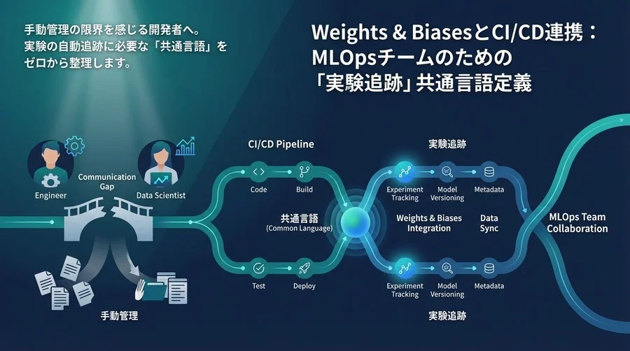 Weights & BiasesとCI/CD連携：MLOpsチームのための「実験追跡」共通言語定義