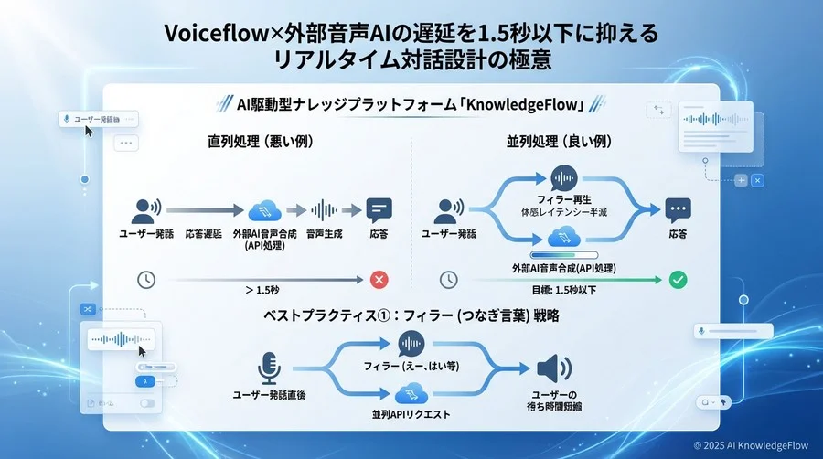 ベストプラクティス①：体感レイテンシーを半減させる「フィラー（つなぎ言葉）」戦略 - Section Image