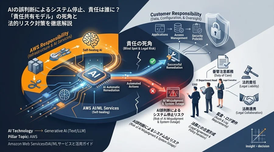 AI自動修復の誤動作責任は誰に？CISOが知るべき「善管注意義務」とAWS責任共有モデルの死角