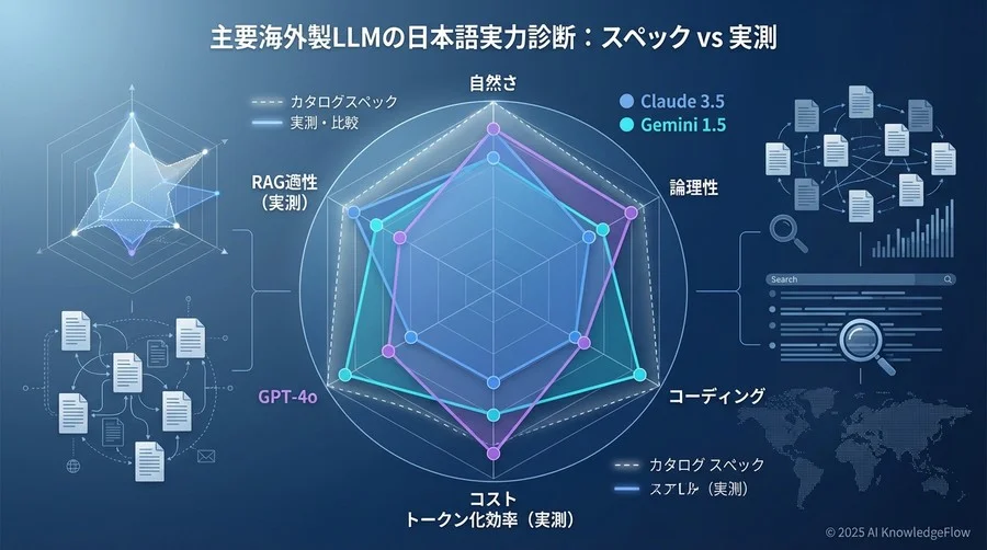 主要海外製LLMの日本語実力診断：スペック vs 実測 - Section Image