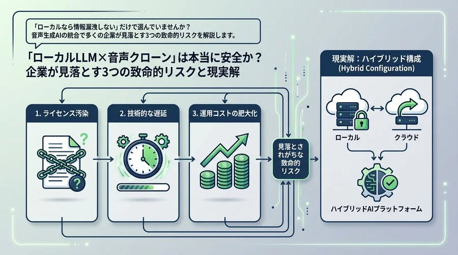 「ローカルLLM×音声クローン」は本当に安全か？企業が見落とす3つの致命的リスクと現実解