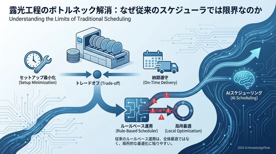 露光工程のボトルネック解消：なぜ従来のスケジューラでは限界なのか - Section Image