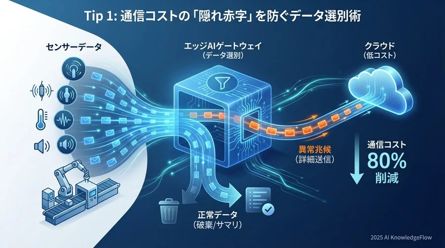 Tip 1：通信コストの「隠れ赤字」を防ぐデータ選別術 - Section Image
